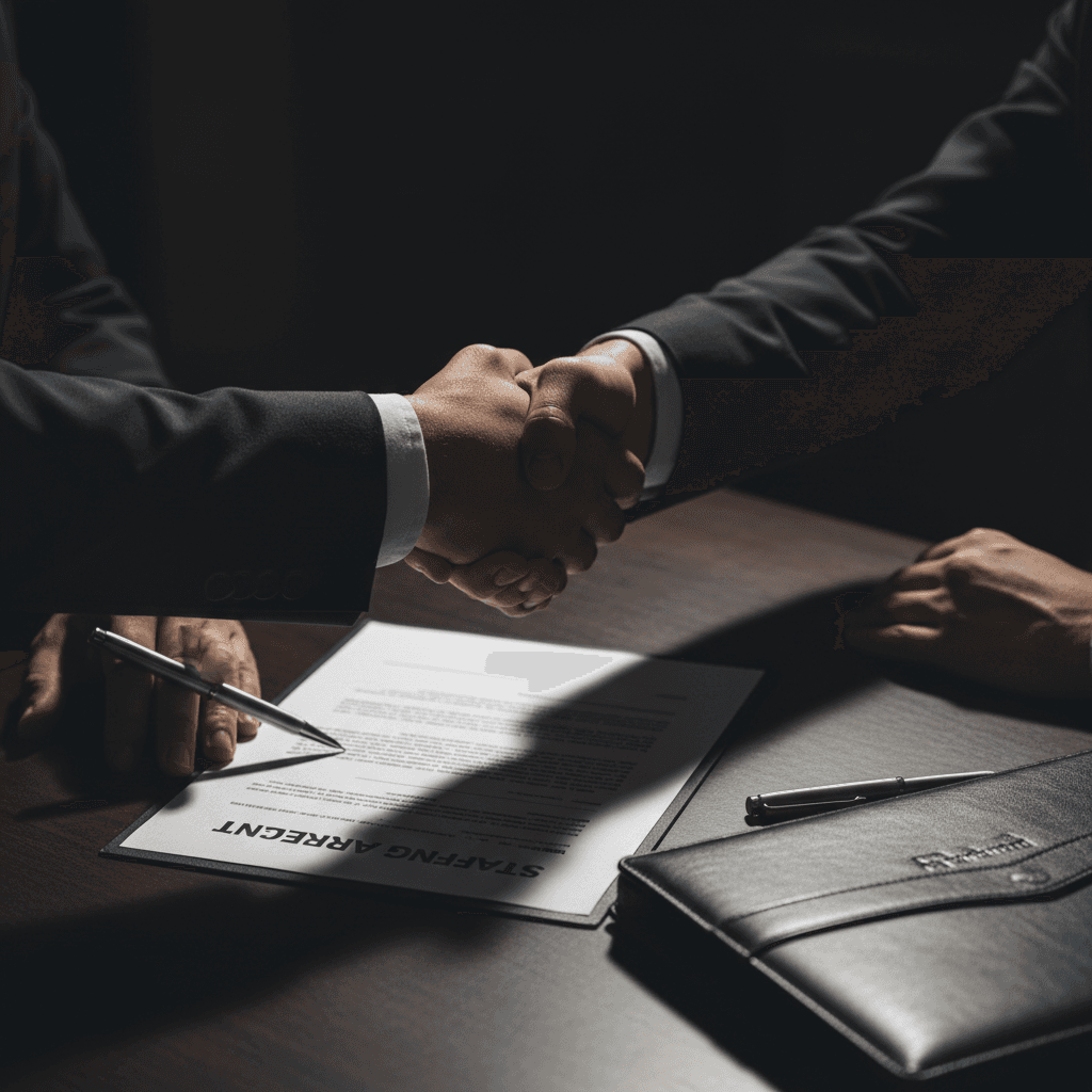 Contract signing between employer and driver